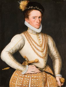 Anonieme Franse kunstenaar - Portret van een onbekende Franse edelman